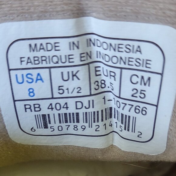 Reebok brown suede lace-up shoes, size 8 - Picture 4 of 6